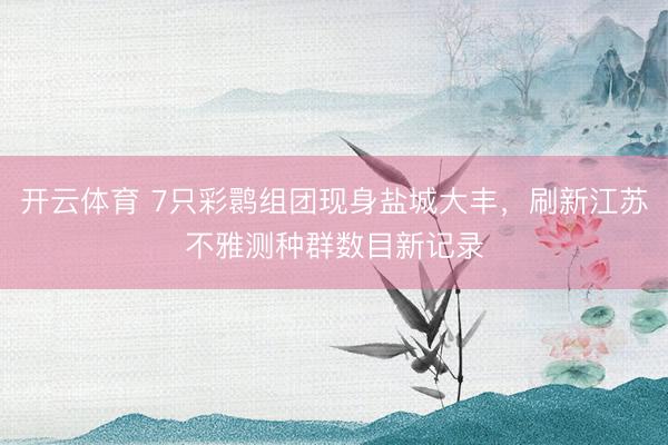 开云体育 7只彩鹮组团现身盐城大丰，刷新江苏不雅测种群数目新记录