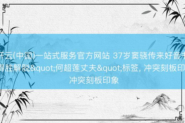 开云(中国)一站式服务官方网站 37岁窦骁传来好音书, 得胜解脱"何超莲丈夫"标签, 冲突刻板印象