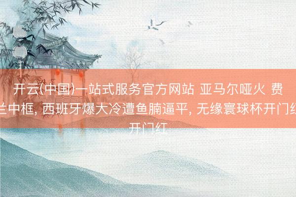 开云(中国)一站式服务官方网站 亚马尔哑火 费兰中框， 西班牙爆大冷遭鱼腩逼平， 无缘寰球杯开门红